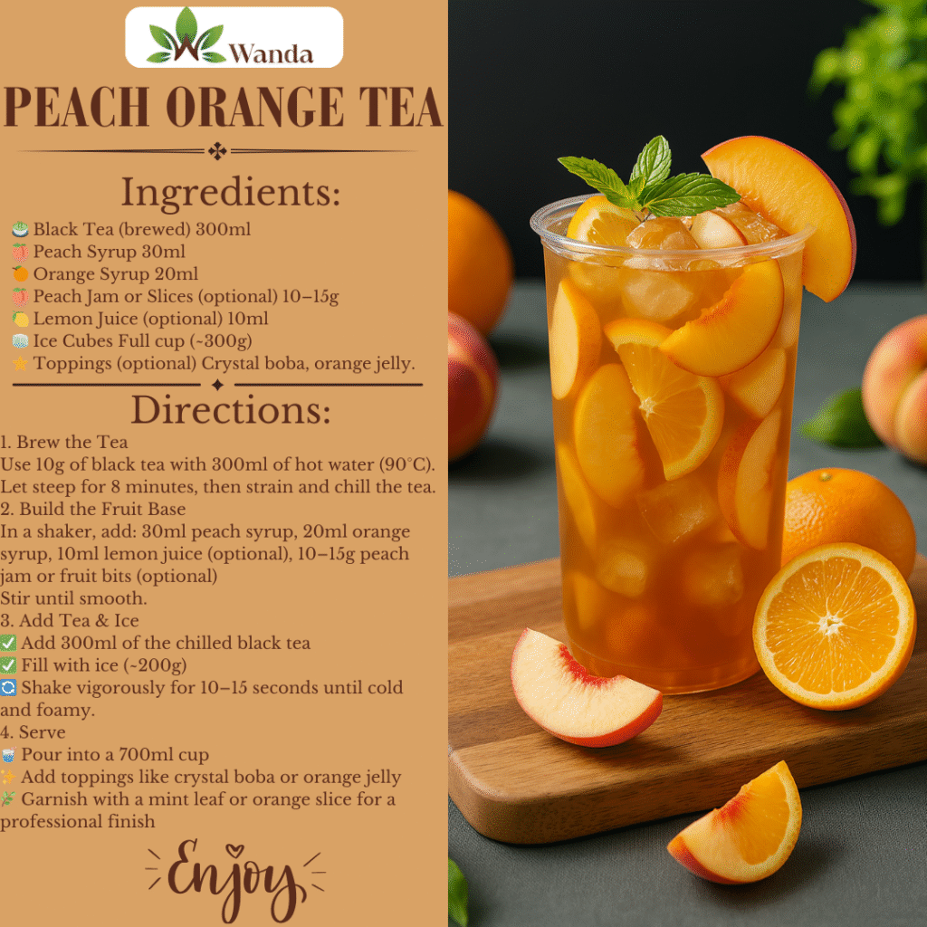 Peach Orange Black Tea – A Fruity Favorite for Summer Menus