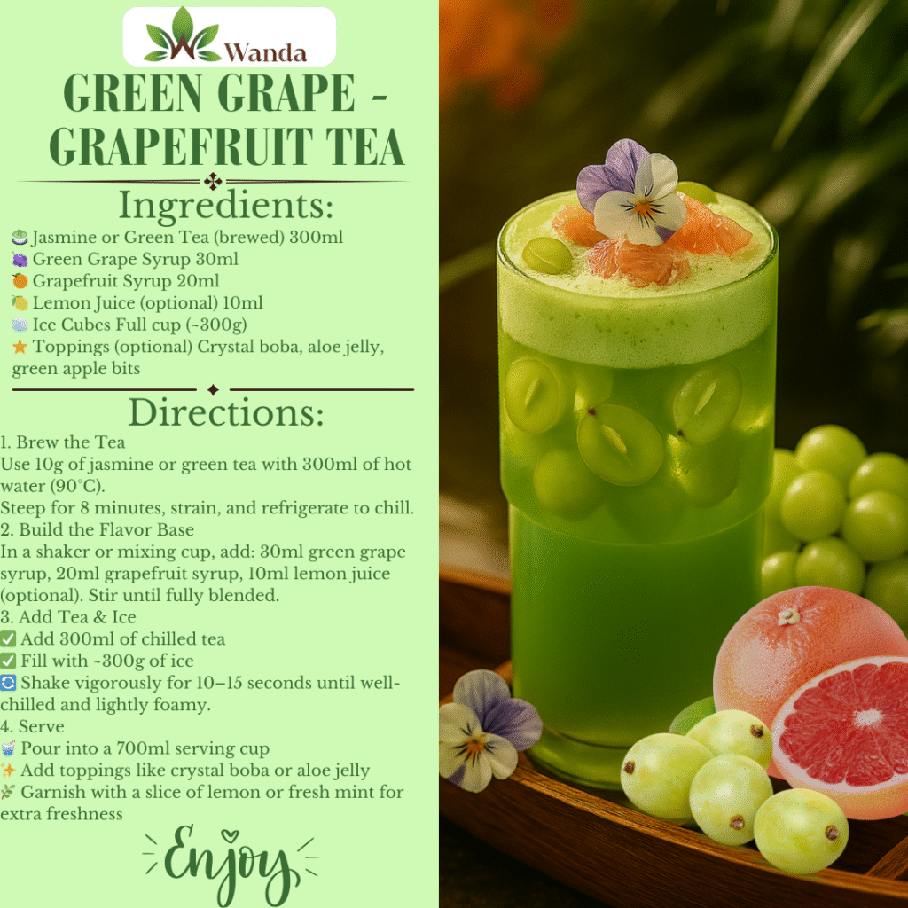 Green Grape Grapefruit Fruit Tea