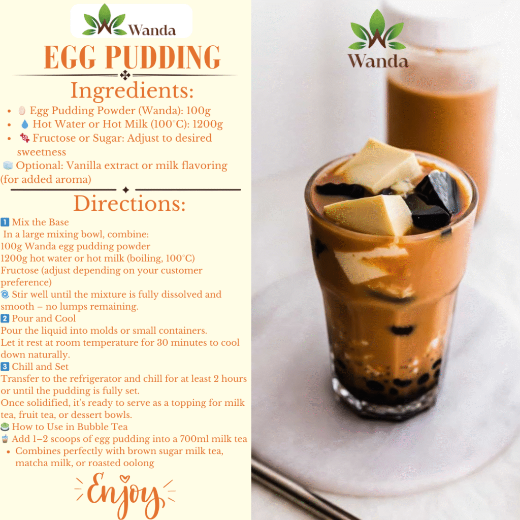Egg Pudding for Bubble Tea