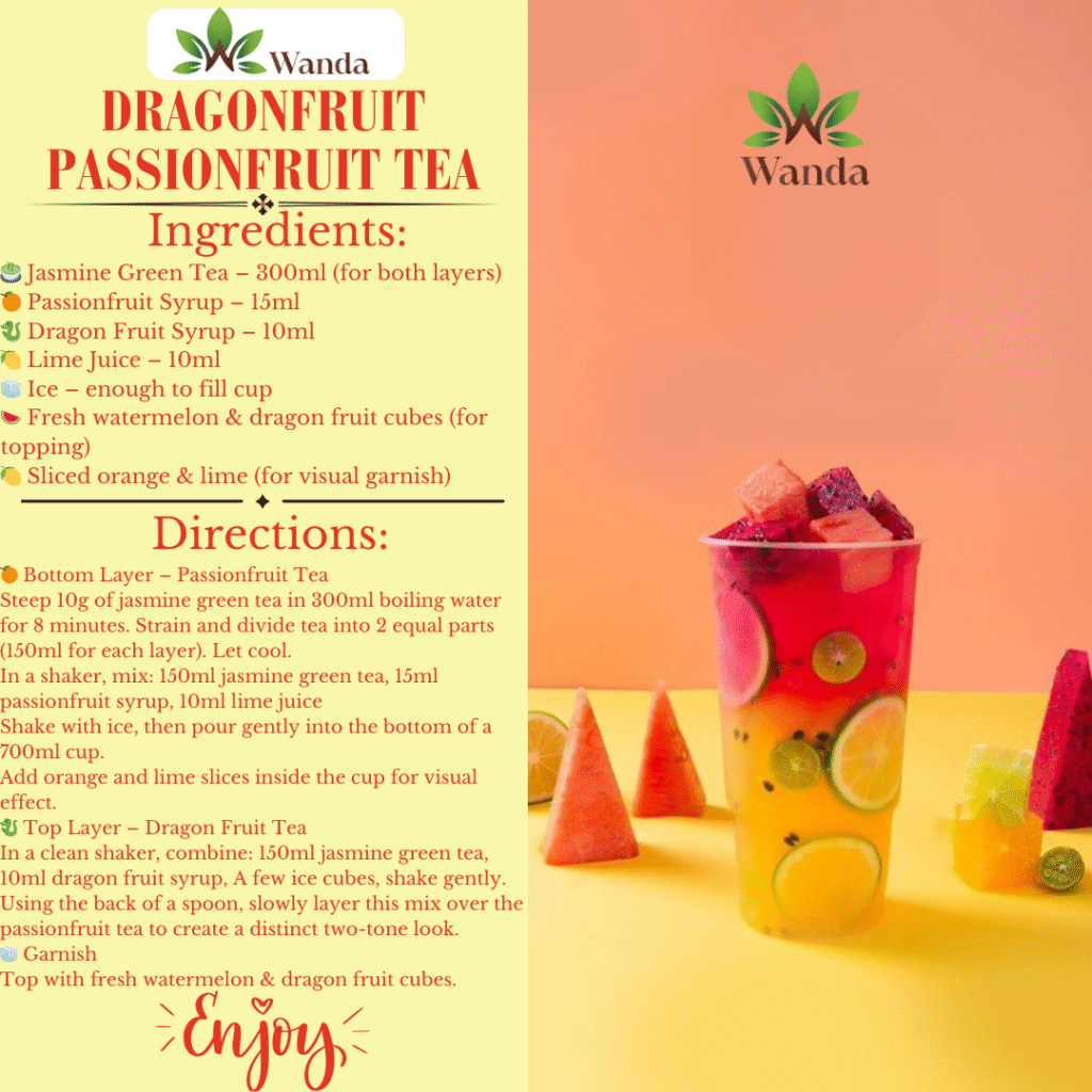 DRAGON FRUIT & PASSIONFRUIT LAYERED FRUIT TEA (700ml)