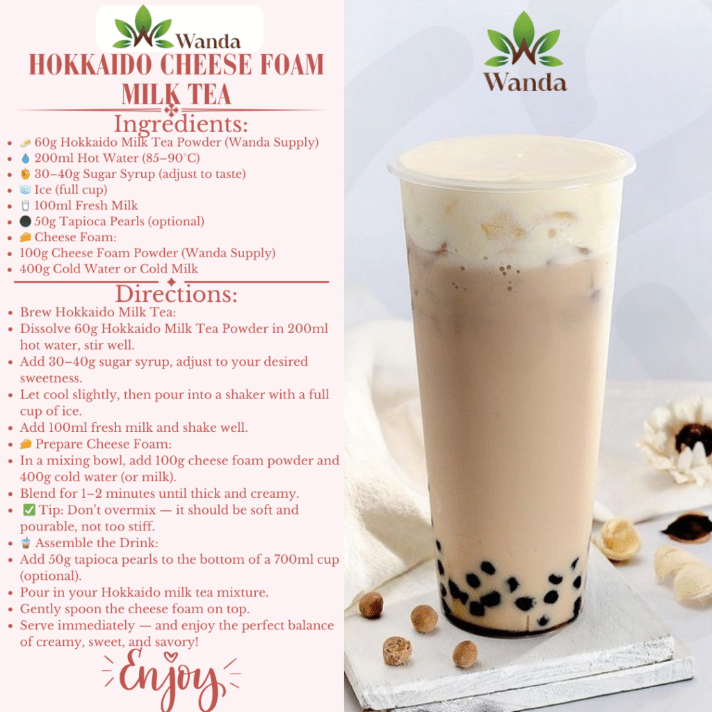 Hokkaido Milk Tea with Cheese Foam
