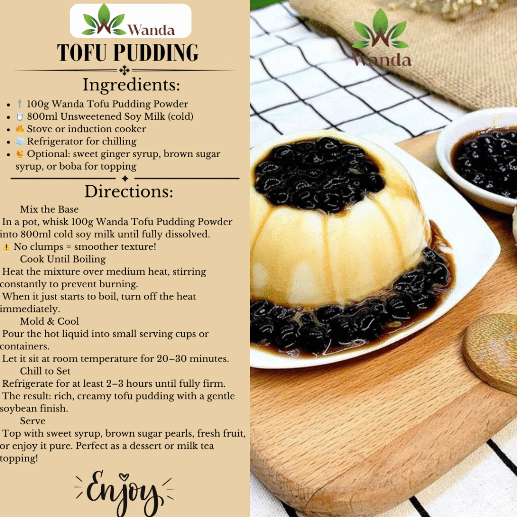 Silky Tofu Pudding (with Soy Milk)