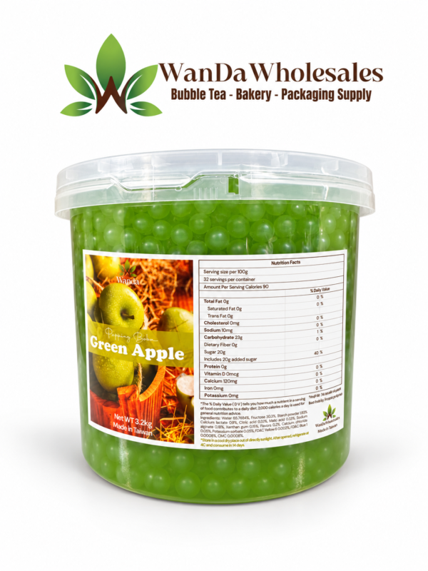 Green Apple Popping Boba - 3.4kg