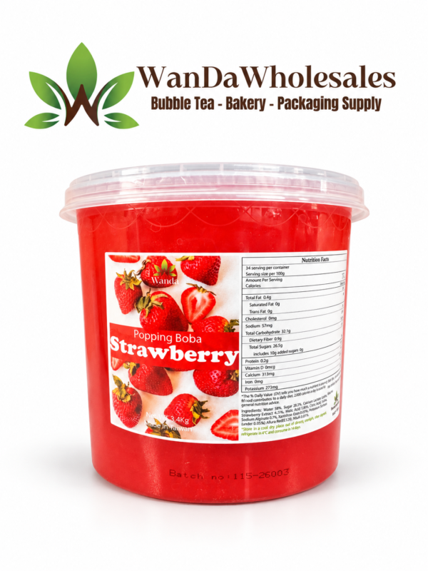 Strawberry Popping Boba - 3.4kg
