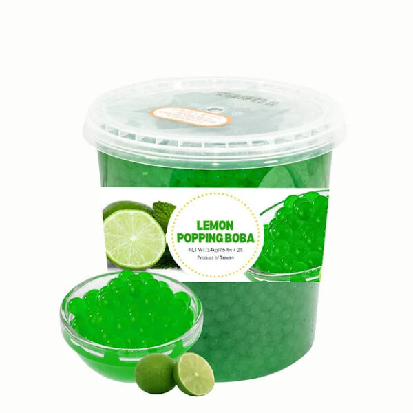 Green Lemon (Citrus) Popping Boba - 3.4kg