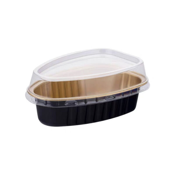 Foil Dessert Cup W/ Clear Lid 9oz - 100 Sets
