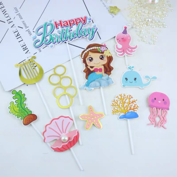 Happy Birthday SeaWorld Topper (12pcs)