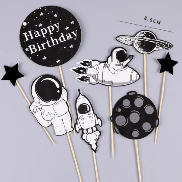 Paper Astronaut Topper (8pcs)