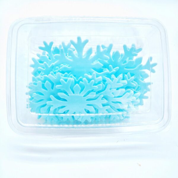 Edible Rice Paper Blue Snowflake (50pcs)