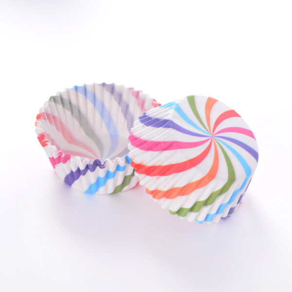 Rainbow Swirl Cupcake Liner (100pcs)