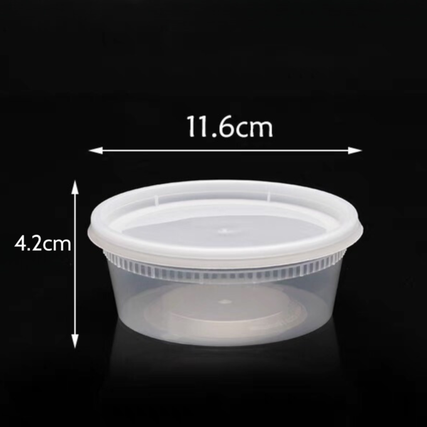Injected PP Plastic Soup Cup with lids