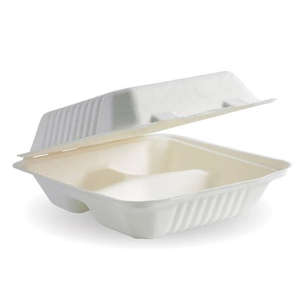 Sugarcane Clamshell -3 Compartment