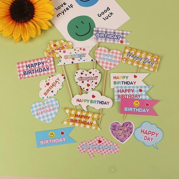 Happy Birthday Flag Topper