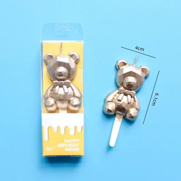 Golden Bear Candle