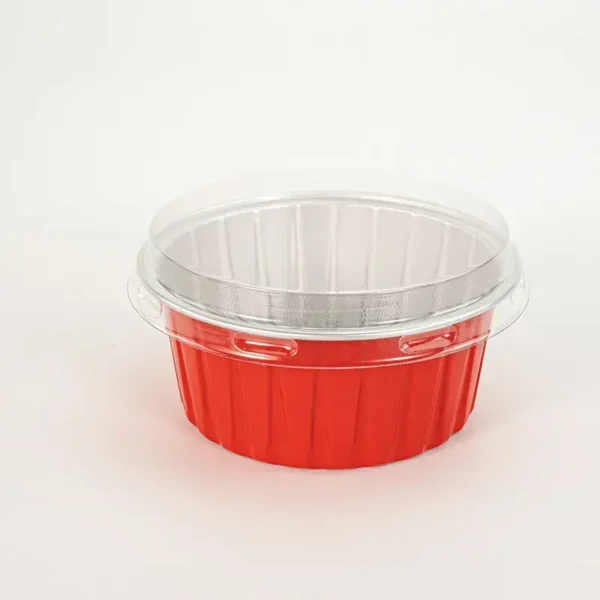 Foil Desert Cup W/ Clear Lid 3oz - 100 sets