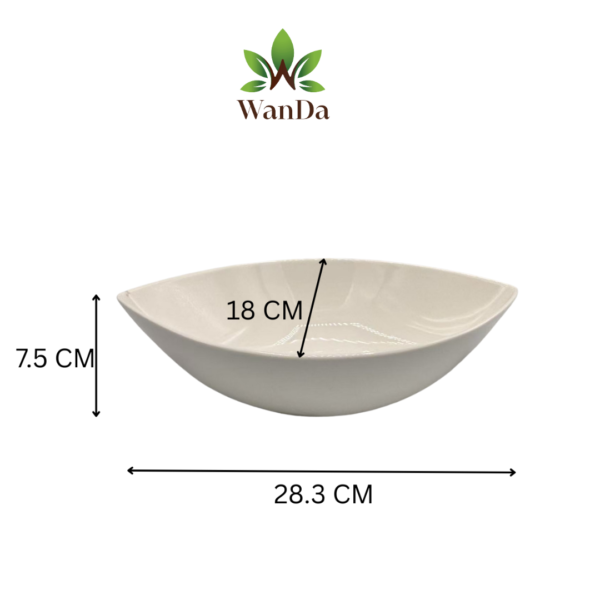 ML-Oval Leaf Bowl 28x18cm