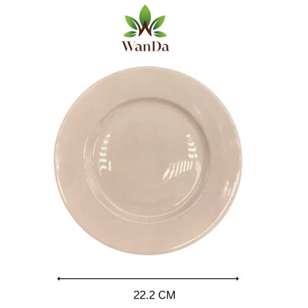 ML-Plain Round Flat Plate 22cm