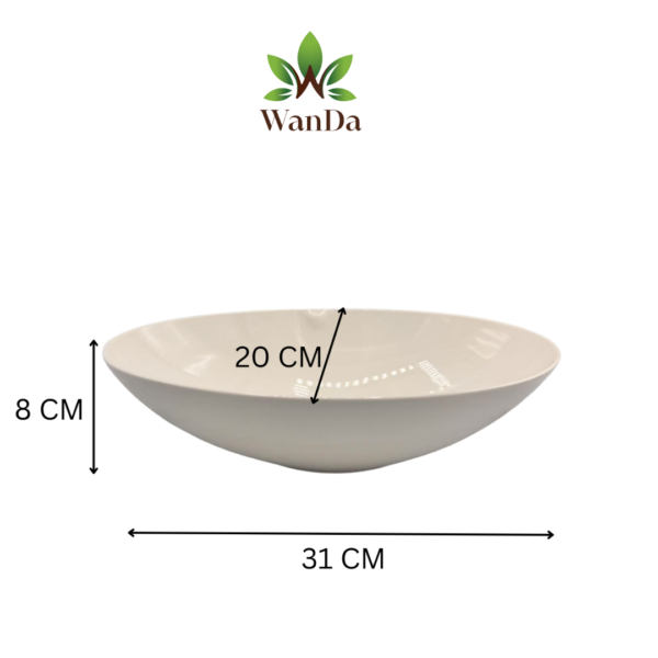 ML-Oval Deep Bowl 19x30cm