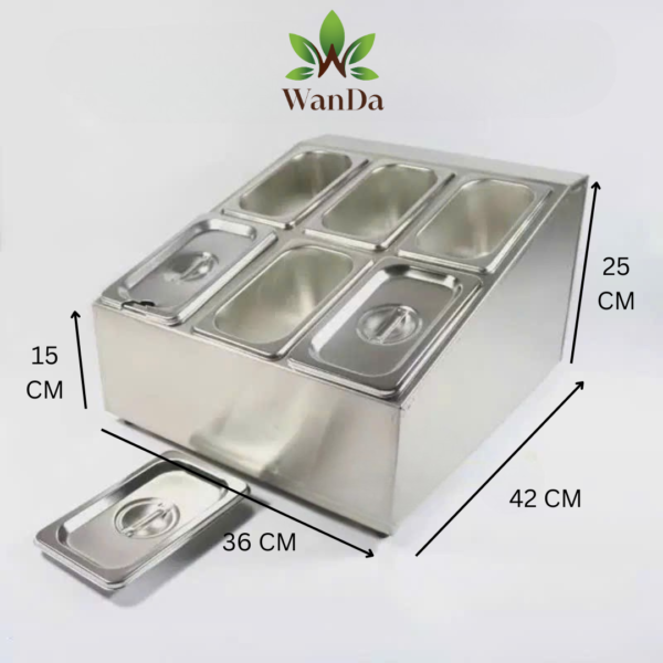 6-Com SS Serving Dispenser