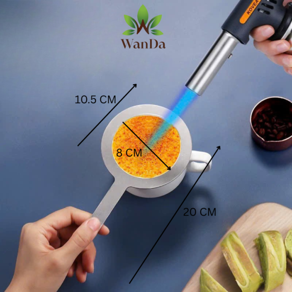 Cup rim cover for Cream Brulee