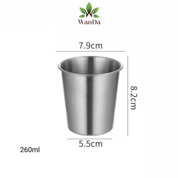 Stainless Steel Cup 7.9*8.2cm (260ml)