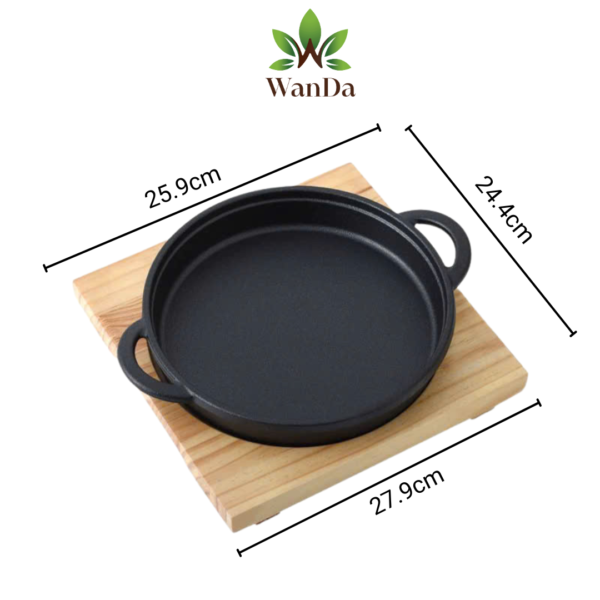 Iron Sizzling Pot- 29x2.3cm