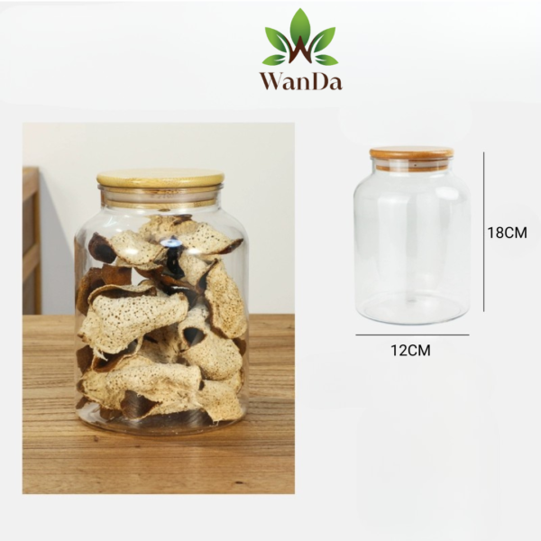 Acrylic Jar w/ Bamboo Lid