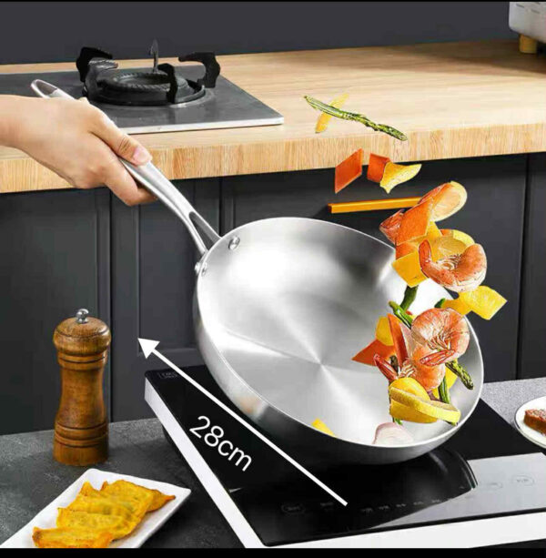SS Triple Frying Pan (28cm)