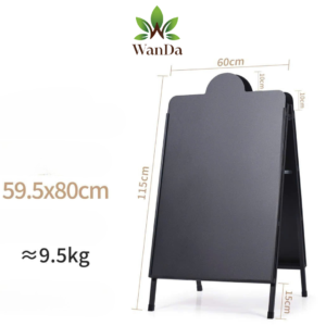 Black Metal Advertising Stand
