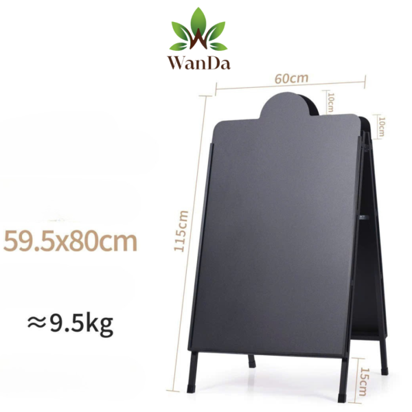 Black Metal Advertising Stand