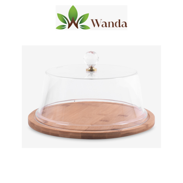 Golden Cake Serving Tray (Large)