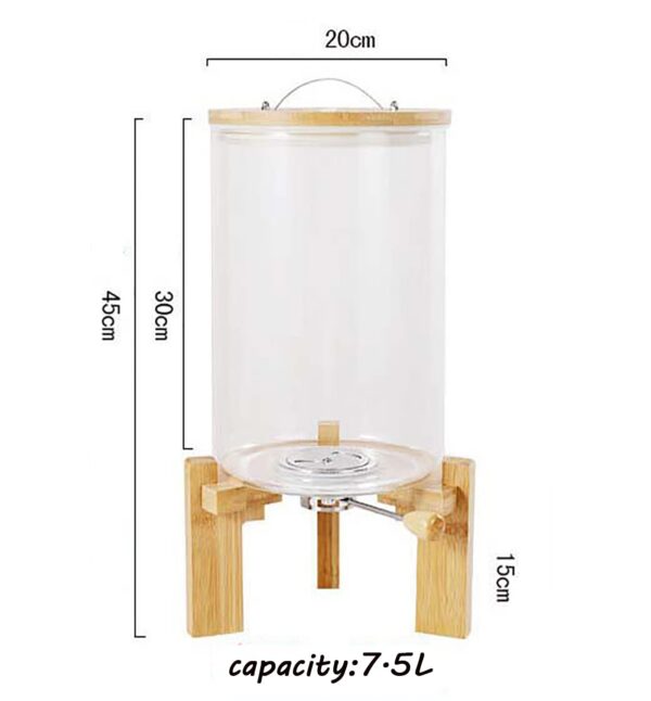 Glass Water Dispenser 7L